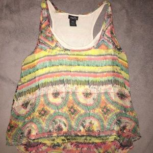 Patterned double layer tank